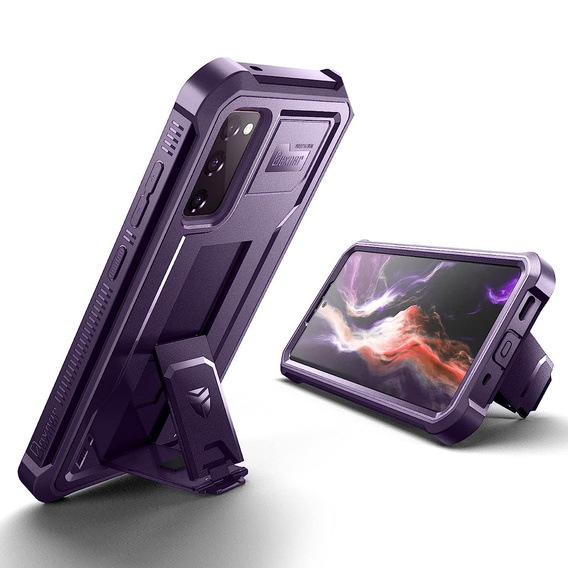 Бронированный чехол для Samsung Galaxy S20 FE, Dexnor Full Body, тёмно-фиолетовый