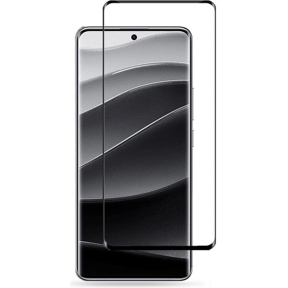 3D загартоване скло для Xiaomi Redmi Note 14 Pro+, чорна рамка