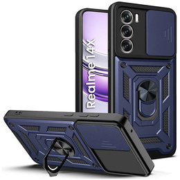 Чехол NOX Camera Slide Realme 14X / Realme C75, CamShield Slide, синий