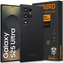Чохол для Samsung Galaxy S25 Ultra, ERBORD Full Kevlar, для MagSafe, чорний