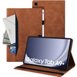 Чехол для Samsung Galaxy Tab A9+, Classic, с местом для стилуса, коричневый