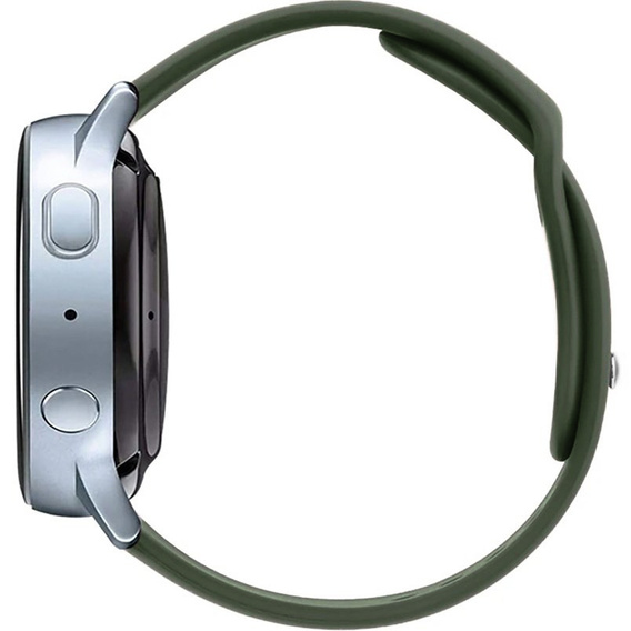 Силиконовый ремешок 20mm, Black/Black Buckle