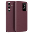 Флип-кейс для Samsung Galaxy S25, Smart View Wallet, бордовый