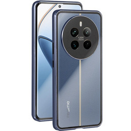 Чехол для Realme 12 Pro 5G / Realme 12 Pro+ 5G, Magnetic Dual Glass, синий