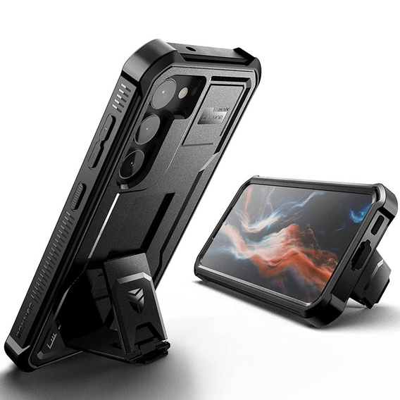 Бронированный чехол для Samsung Galaxy S23, Dexnor Full Body (Two Frames), чёрный