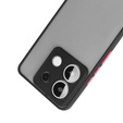 Силіконовий чохол для Xiaomi Redmi Note 13 Pro 5G, із захистом камери, прозорий / чорний + Загартоване скло 9H