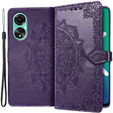 Чохол-книжка для Oppo A98 5G, Mandala, фіолетовий