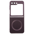 Чехол для ПК Samsung Galaxy Z Flip5 5G, для MagSafe, бордовый