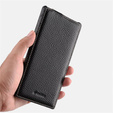 Чохол MELKCO для Samsung Galaxy S25 Ultra, шкіряний, фліп, чорний