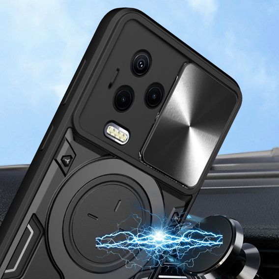 Броньований чохол для Infinix Note 12 2023, CamShield Slide, чорний