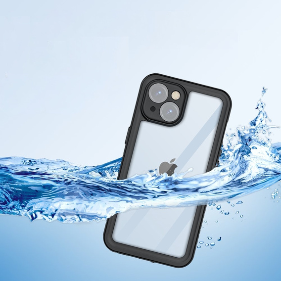 Водонепроницаемый чехол IP68 для iPhone 15, Redpepper, чёрный