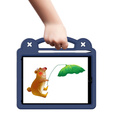 Детский чехол для iPad 9.7" 2018/2017 (6/5 gen.) / Pro 9.7" 2016, Cute Patterns, с подставкой, темно-синий