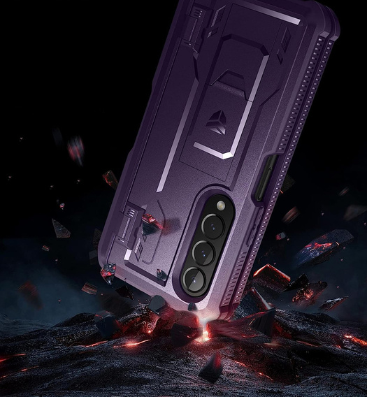 Броньований чохол для Samsung Galaxy Z Fold 4 5G, Dexnor Full Body S-Pen Slot, фіолетовий