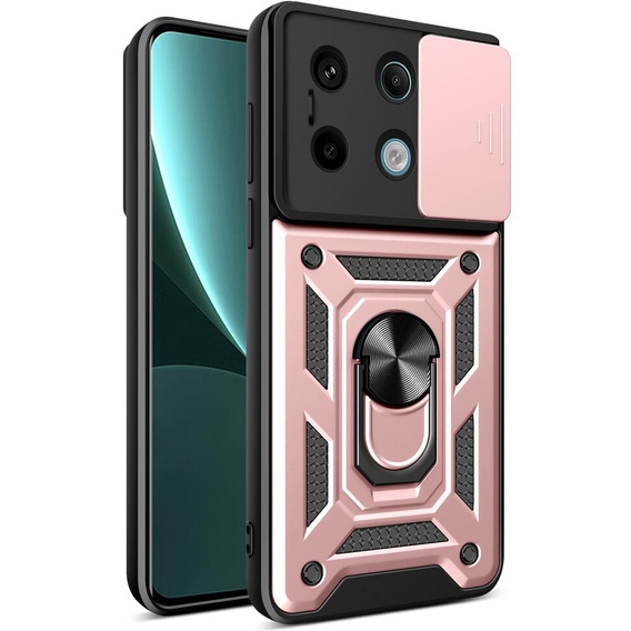 Чехол NOX Camera Slide Xiaomi Redmi Note 13 Pro 5G, CamShield Slide, розовый