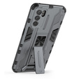 Чoхол до Oppo Reno6 5G, Military kickstand, сірий