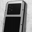 Чехол Love Mei до Samsung Galaxy A53 5G, armored with glass, серебряный