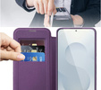 Откидной чехол для Samsung Galaxy S25 Edge, RFID Wallet MagSafe CamShield, фиолетовый