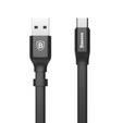 BASEUS Nimble Плоский кабель USB Type-C 2A 23cm - Чорний