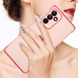 Чехол для Samsung Galaxy A35 5G, Electro heart, розовый rose gold + полное клеевое керамическое стекло