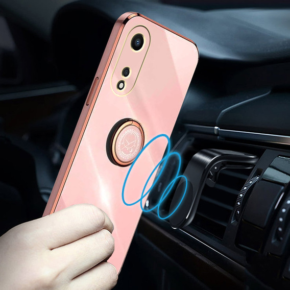 Чехол до Oppo A78 5G, Electro Ring, розовый rose gold