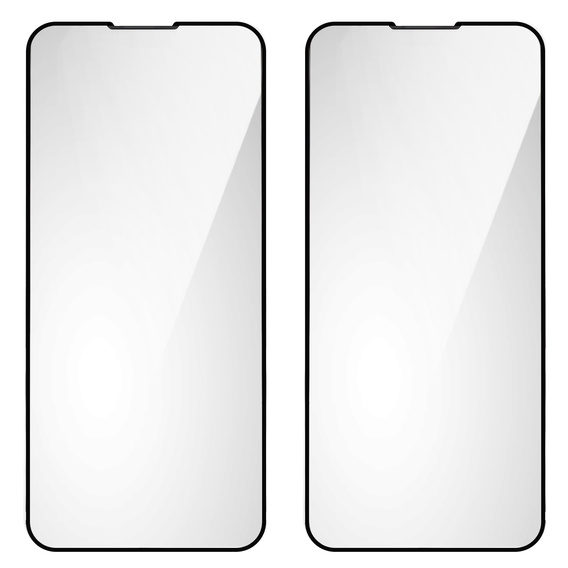 2x Закаленное стекло для iPhone 13 Pro Max, ERBORD 3D на весь экран