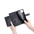 Откидной чехол для iPhone 15 Pro, Wallet Zipper Pocket, чёрный