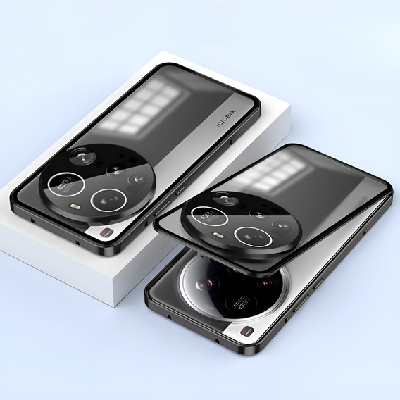 Чехол для Xiaomi 15 Ultra, Magnetic Dual Glass, чёрный