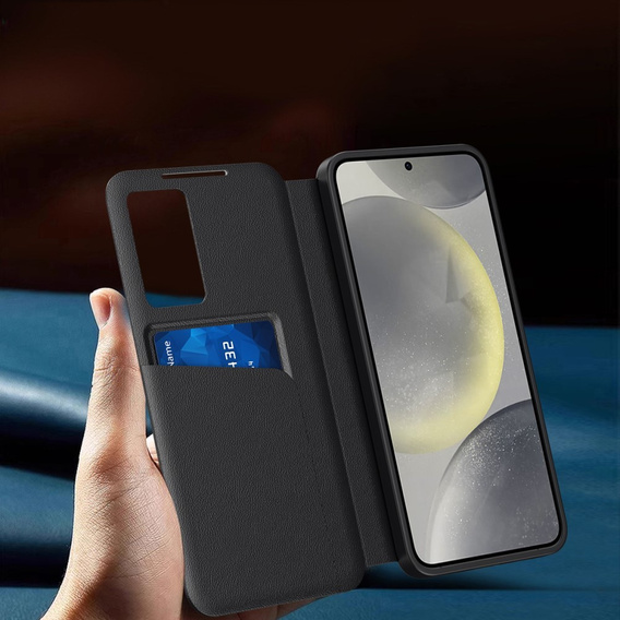 Флип-кейс для Samsung Galaxy S25 Ultra, Smart View Wallet, чёрный