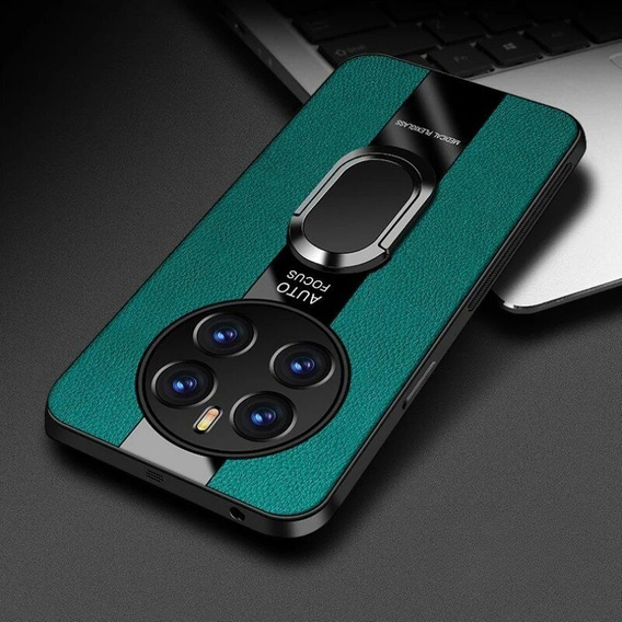 Чохол для Realme 12 Pro 5G / 12 Pro+ 5G, Leather Kickstand Ring, зелений