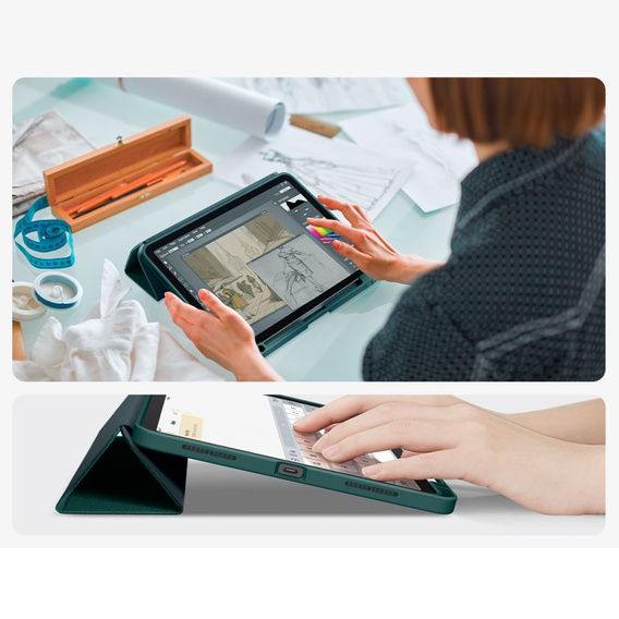 Чохол SPIGEN для iPad 7/8 10.2 2019/2020/20021, Urban Fit, Midnight Green