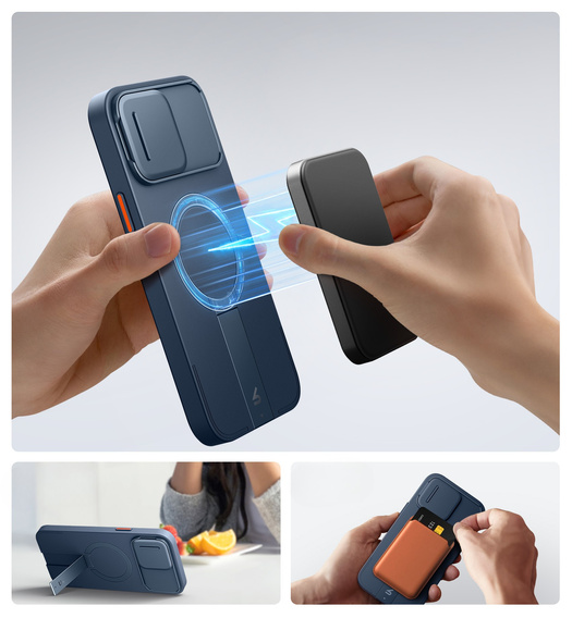 Чехол для iPhone 12 Pro Max / 13 Pro Max, Suritch Shockproof, для MagSafe, синий