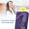 Чохол-книжка для Motorola Moto G32, Butterfly, фіолетовий