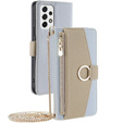 Чохол-книжка для Samsung Galaxy A53 5G, Wallet Zipper Pocket, з дзеркалом, м'яти