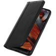 Чoхол до Samsung Galaxy S24+ Plus, Wallet Litchi Leather, чорний