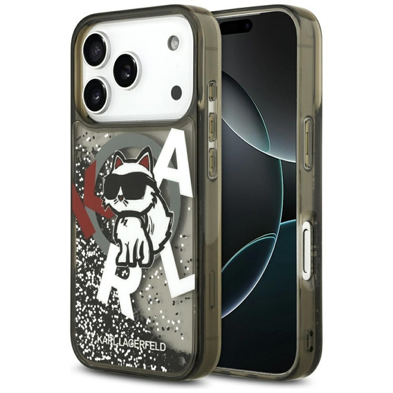 Чехол Karl Lagerfeld Liquid Glitter Choupette MagSafe для iPhone 17 Pro Max