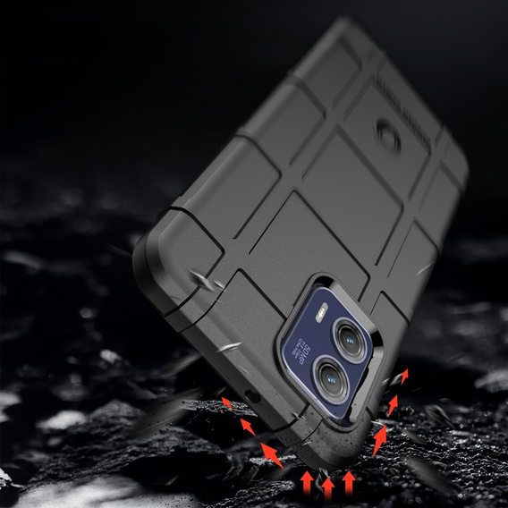 Чехол до Motorola Moto G73 5G, Rugged Shield, чёрный