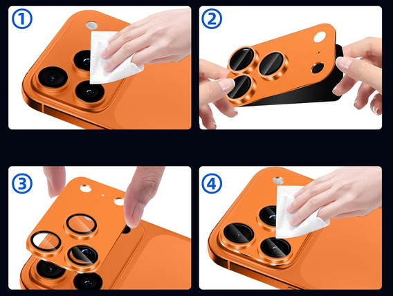 2x Закаленное стекло ERBORD для острова камер iPhone 17 Pro