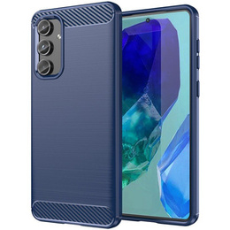 Чехол до Samsung Galaxy M55 5G, Carbon, синий