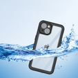 Водонепроницаемый чехол IP68 для iPhone 15, Redpepper, чёрный