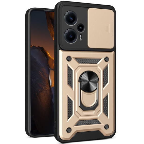 Чехол NOX Camera Slide Xiaomi Poco F5, CamShield Slide, золото