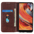 Чoхол до Xiaomi Redmi Note 13 Pro 4G / Xiaomi Redmi Note 14S / Xiaomi Poco M6 Pro 4G, Wallet Litchi Leather, коричневий