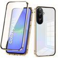 Чехол для Samsung Galaxy A36, Magnetic Dual Glass, золотой