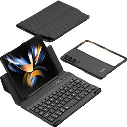 Чехол + клавиатура Samsung Galaxy Z Fold4 5G, Carbon Fiber, чёрный