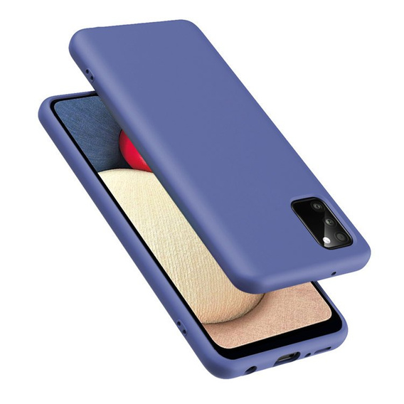 Чoхол до Samsung Galaxy A02s, Silicone Lite, темно-синій