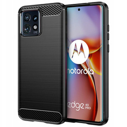 Чехол до Motorola Edge 40 Pro, Carbon, чёрный