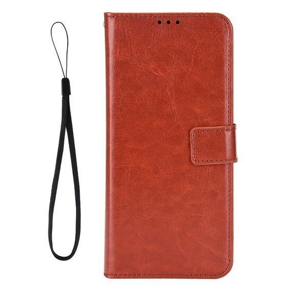 Футляр з клапаном для Samsung Galaxy A36, Crazy Horse Wallet, коричневий