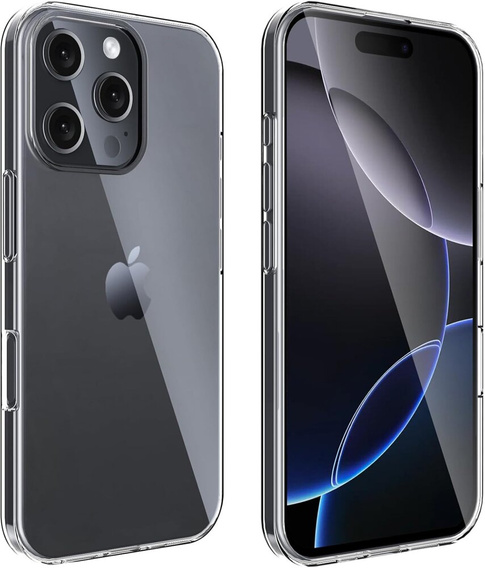 Чохол для iPhone 16 Pro, ERBORD Slim, прозорий + скло 9H