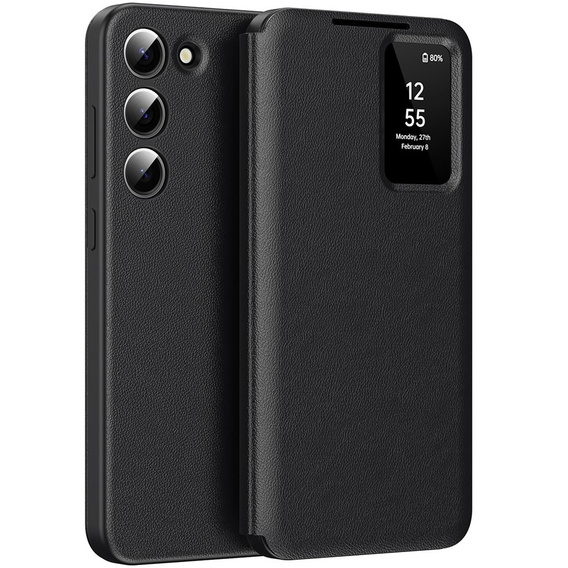 Флип-кейс для Samsung Galaxy S22, Smart View Wallet, чёрный