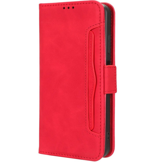 Откидной чехол для Honor 90 Lite 5G, Card Slot, красный