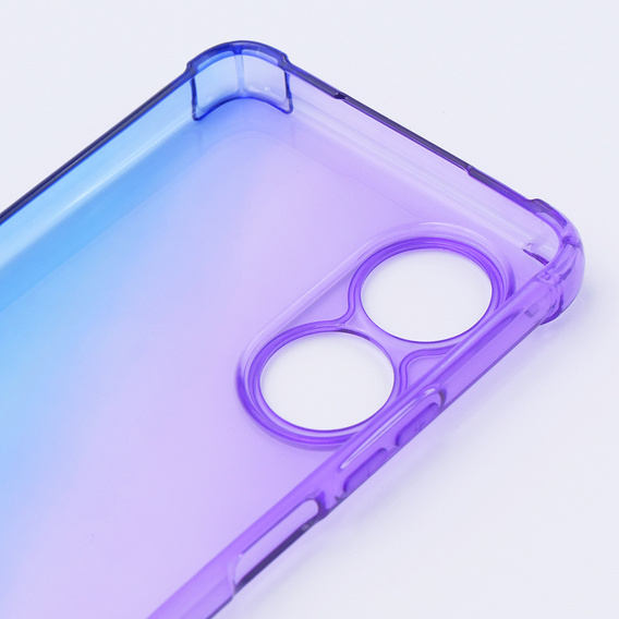 Чехол для Oppo A58 4G, Gradient Dropproof, Фиолетовый / синий